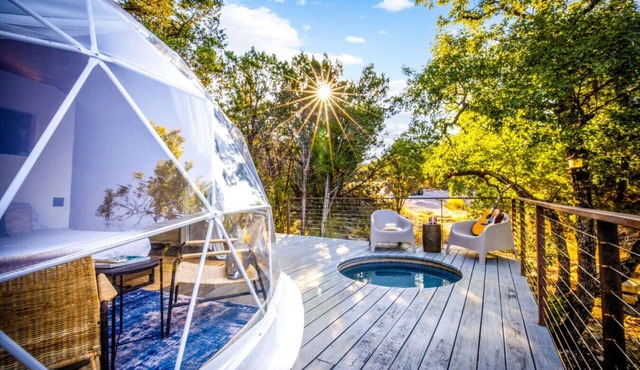 Morii : Luxury Glamping in Treetop Dome + Dip Pool