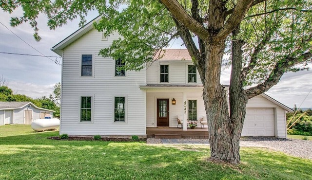 Morning Dove farmhouse on Seneca lake wine trail