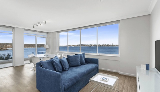 Mosman- RAG05 - Raglan Street - Waterfront 2BR Apartment with Stunning Harbour Views Balcony Near Mosman Ferry