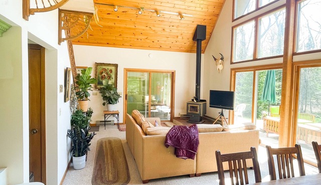 Moss Creek Cabin in the woods on Madeline Island