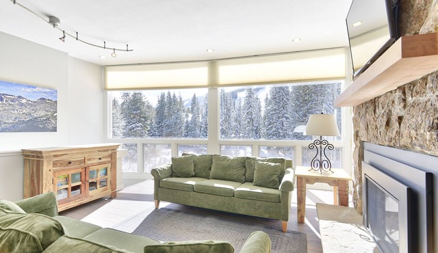 MOST AMAZING VIEWS from this condo. Only minutes from slopes. Shared hot tub