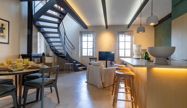 Mougins Collection - House in the heart of the Old Village, view of the Southern Alps