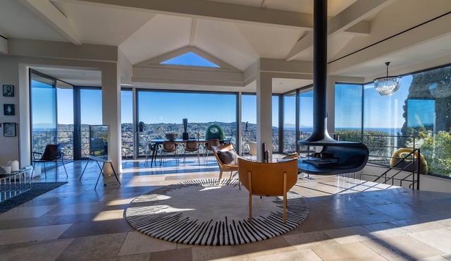 Mougins Collection - House with waterfall pool, sea and mountain views