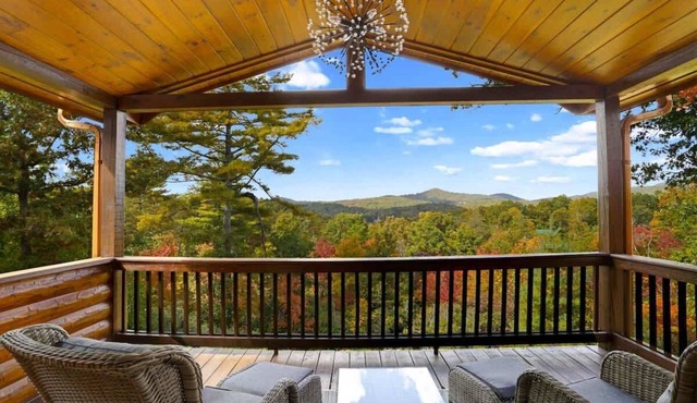 Mountain Cabin with Sunsets, Hot Tub & Fire Pit
