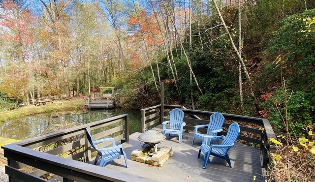 Mountain Creek Cabin VERY private 13 acres with trails, creeks. Bordering USNF!