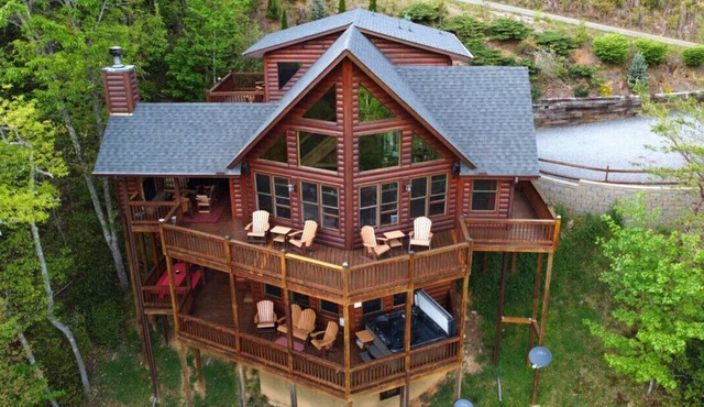 Mountain Dream Hideaway | Stylish Cabin w/Mountain Views, Hot Tub & Game Room