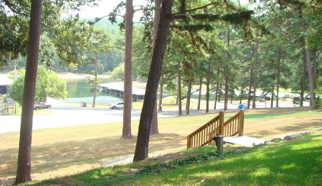 Mountain Harbor Queen Guest Room on Lake Ouachita by RedAwning