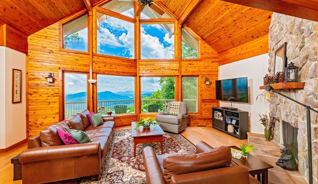 Mountain Lure: VIEWS OF BLUE RIDGE MTNS & LAKE LURE - NEAR ASHEVILLE & BLACK MTN