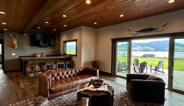 Mountain Modern Family 6-Acre Luxury Home & Guest Cabin w/Lake View & Nearby Lake Access