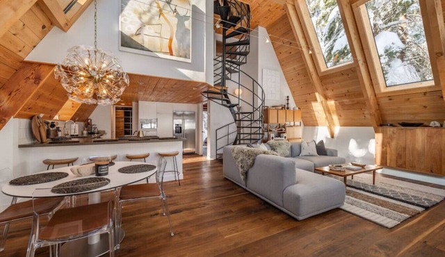 Mountain Modern The Tahoe A-Frame w/Private Pier!