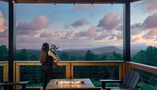 Mountain Moonlight at Saluda Mountain Retreats!