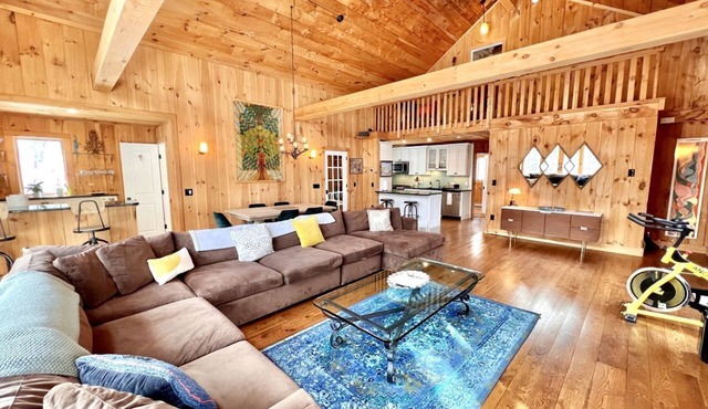 Mountain Retreat with Outdoor Living Space and Ping Pong Table in Vermont