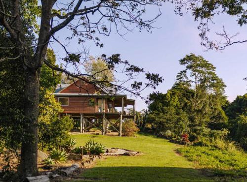 Mountain Retreat with ocean views and fireplace