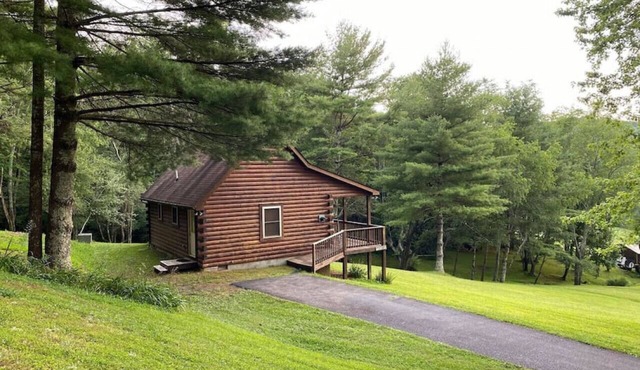 Mountain Song Log Cabin/Starlink Wifi, Trout Stream🐟, Near I-77 & BR Parkway🌄