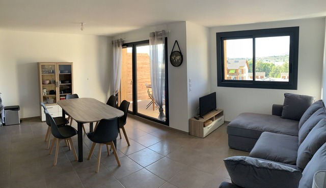 Mountain view apartment at the foot of the slopes - Sleeps 7