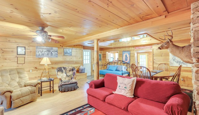 Mountain-View Cabin on Farm: 3 Mi to Town & Shops