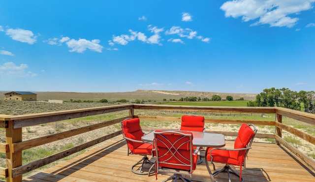 Mountain-View Retreat in Lander w/Private Yard!