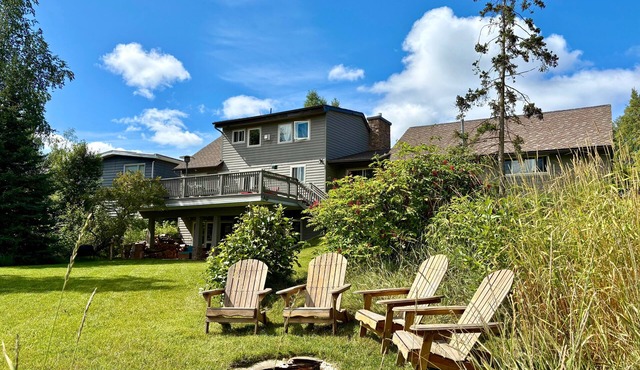 Mountain View Retreat with Deck, Yard, Lake, & Fire Pit