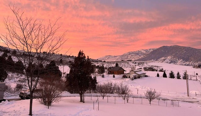 Mountainside @ Lava Hot Springs w/Tesla Charger 220V