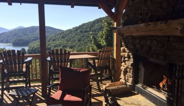 Mountaintop Cabin w/Amazing Views, Private Hot Tub, & Outdoor Living Area