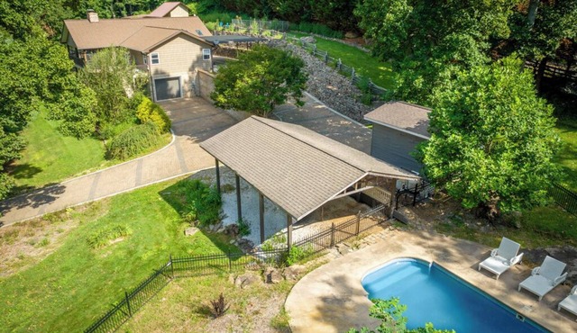 Mountaintop Ridge | Near Asheville with Pool, Fire Pit, and Ranging Views