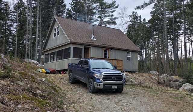 Moxie Pond off the grid 2-bedroom cabin in West Forks perfect for your getaway