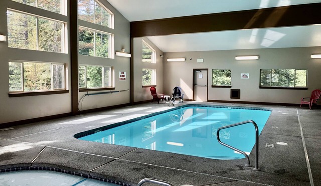 Mt Spokane updated Ski Condo WiFi, Pool & Hot Tub~sleeps 4~hike, bike, explore