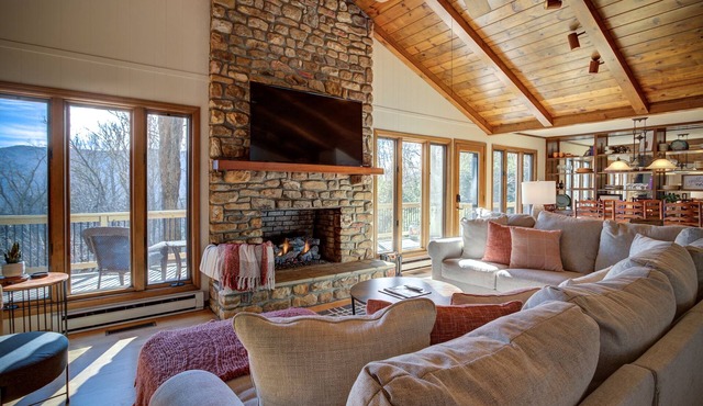 Mtn Retreat with Fireplace, Views, and Large Porch