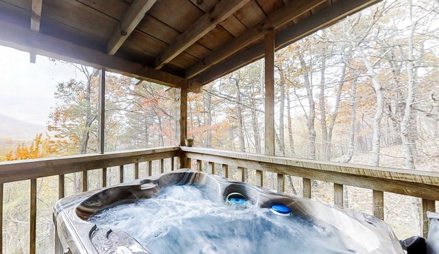 Mtn View Cabin, Sleeps 4, In the Woods, Deck, Hot Tub