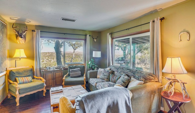 Mtn-View Gem on 20 Acres: Patagonia Cabin Hideaway