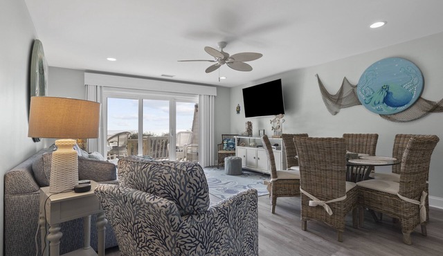 Multi-Level Oceanfront Condo gives everyone a chance to spread out!