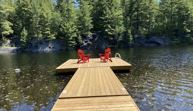 Muskoka Waterfront on Little Long Lake, a mere 2 hour drive from the city.