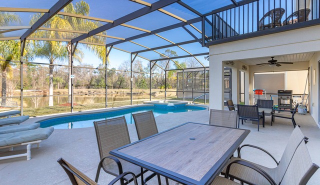 My Palms Sway in Davenport — Water views pool home 5 bedrooms