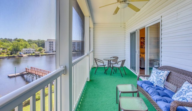 Myrtle Beach Condo w/Community Pool & Water Views