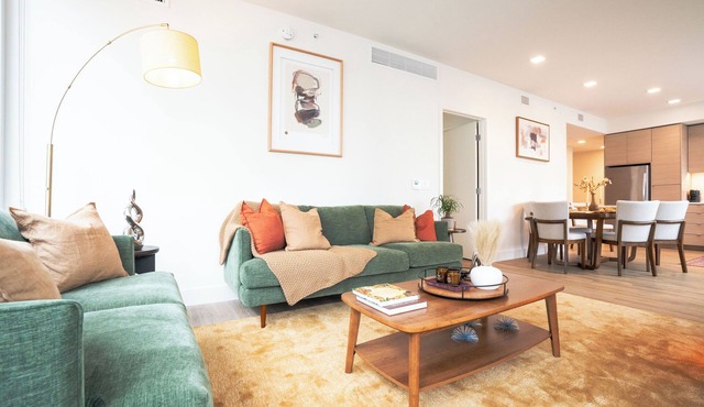 nA Downtown Escape green and light-full 2BR/2BA + Balcony