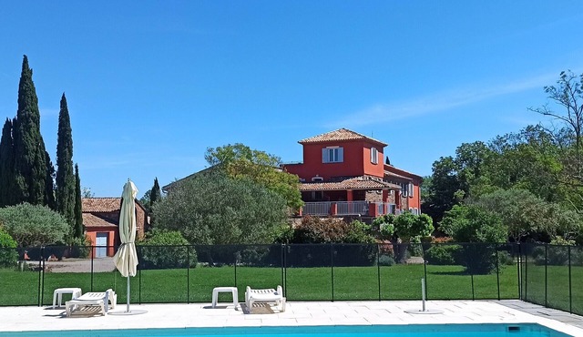 nAccommodation in a Bastide with a beautiful swimming pool and a large terrace