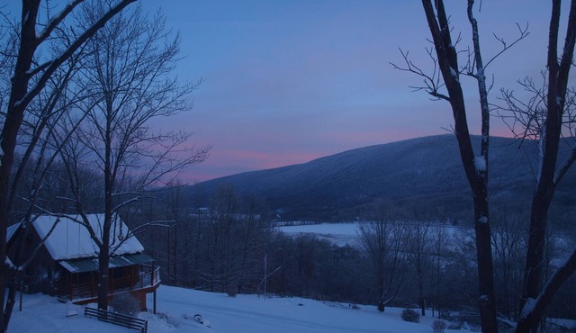 Naples Mountain View Cabin! Amazing Views! Fireplace! 20 Acres! NEW HOT TUB!