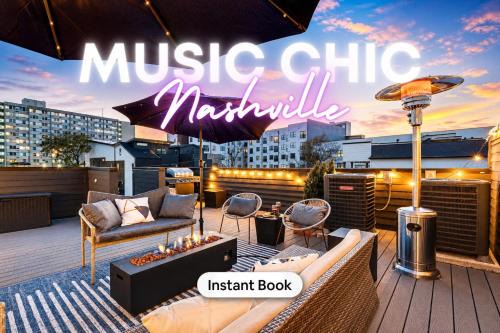Nash Chic Near DT Rooftop Luxe Comfort