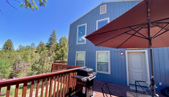 National Forest views from the hot tub!