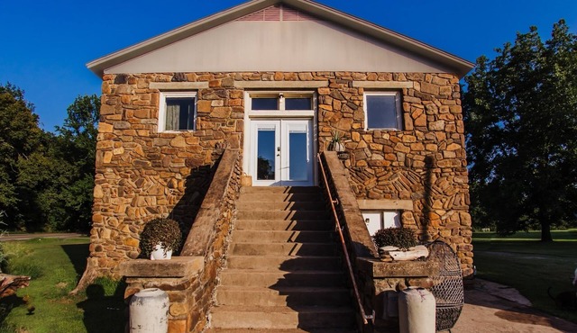 Native stone church house