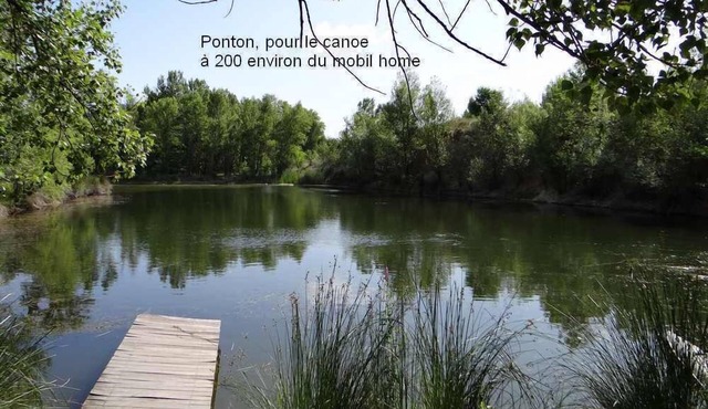 Nature, calm, fishing, one foot on land for tourism .