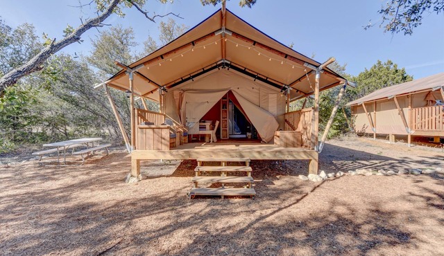 Nature Glamping Stay with Fire Pit