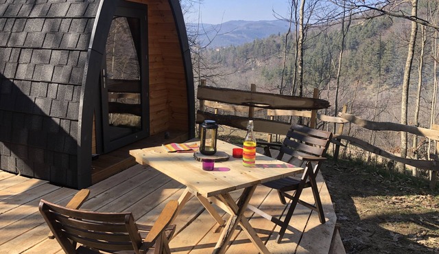 Nature hut under the chestnut trees