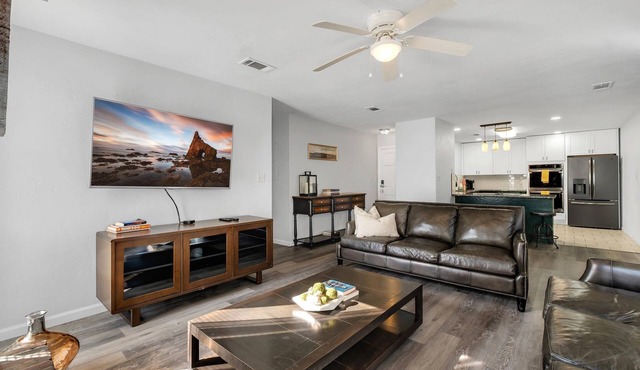 Nature Lover's Oasis, Charming 3-bedroom house with WiFi, AC and fireplace