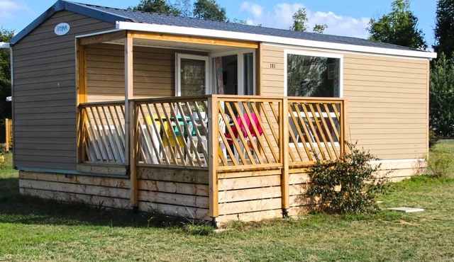 Naturist campsite Le Colombier* - Comfort mobile home L'Autize 3 Rooms 4 People