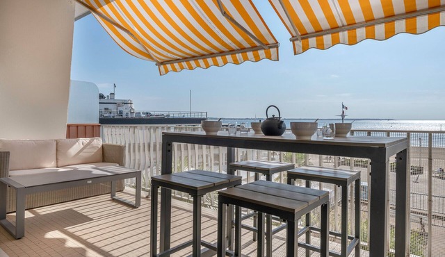 Nau's beach, seaview, beautiful flat for 6