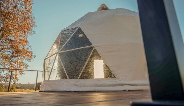 Naut on Call Geodome at The Edge—Unique Riverfront Glamping in Salt Lick, KY