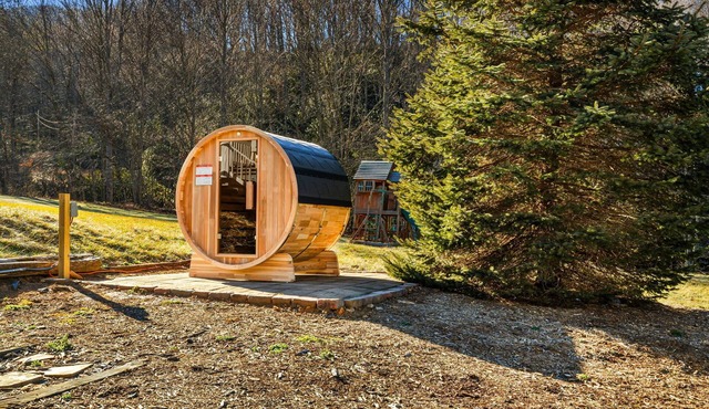 Near Asheville Retreat-Sleeps 14,Hot Tub,Sauna,Pool Table, Arcade, Pet Friendly