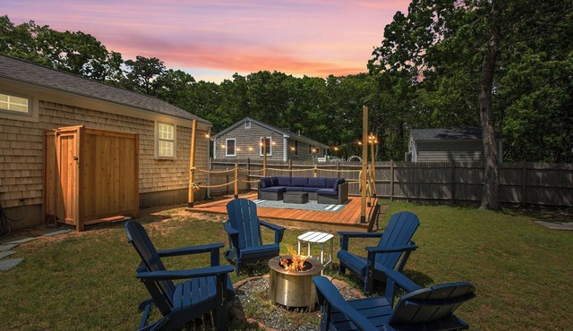Near Beach Cape Escape | Firepit, Fenced Yard, Cozy Vibes