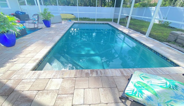 Near beach Hot tub Heated pool Fenced yard Carport Pet friendly Private